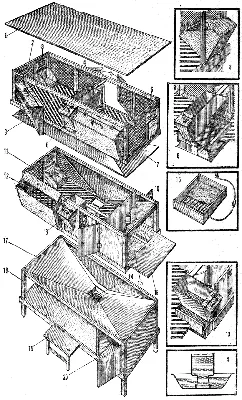 Кроличьи клетки: описание, чертежи и фото