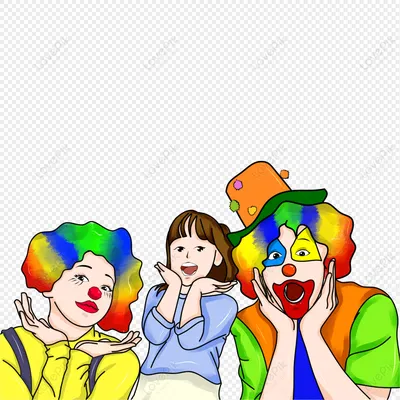 Дети играют в клоуна в первый день апреля изображение_Фото номер  401690882_PSD Формат изображения_ru.lovepik.com