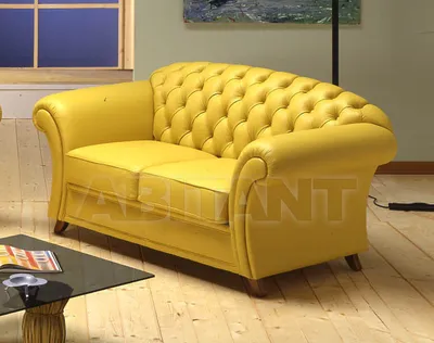 Диван BEVERLY желтый Luxury Sofa BEVERLY DIVANO 2 POSTI P E L L E 3 ,  каталог мягкой мебели: фото, заказ, доставка - ABITANT , Москва