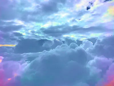 Цветные облака (59 фото) - 59 фото