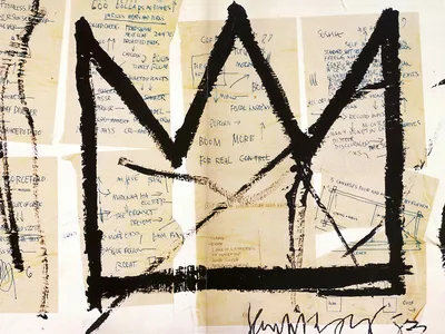 Купить репродукцию картины Basquiat — Баския — Sans Titre (Crown) в Москве