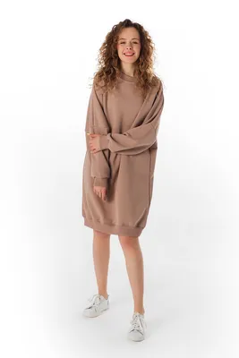Женское Платье-худи с разрезами по бокам (размер 42-56) купить в онлайн  магазине - Unimarket