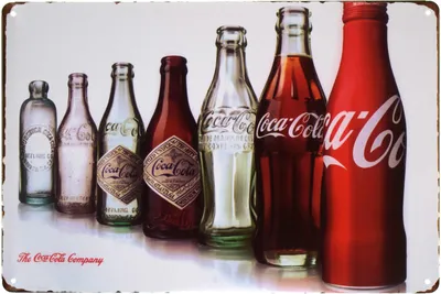 ᐉ Табличка металлическая Кока-Кола/The Coca-Cola Company 20x30 см