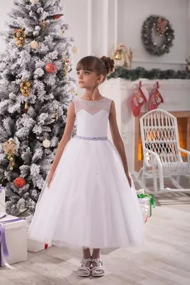 Кружевное длинное платье с цветочным кружевом, на торжество, для девочки  купить недорого — выгодные цены, бесплатная доставка, реальные отзывы с  фото — Joom