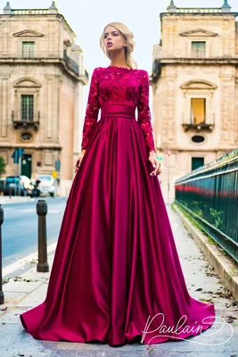 Вечерние платья с длинными рукавами: выбираем цвет, длину, фасон