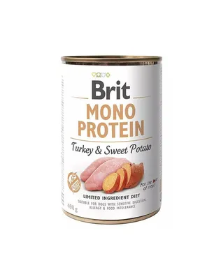 Brit Mono Protein su kalakutiena ir saldžiosiomis bulvėmis, 6x400 g цена |  pigu.lt