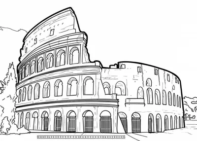 Раскраски Колизей (37 шт.) - скачать или распечатать бесплатно #6782