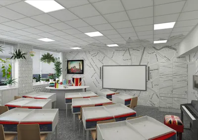 Дизайн-проект учебного класса в колледже. Abitant Москва