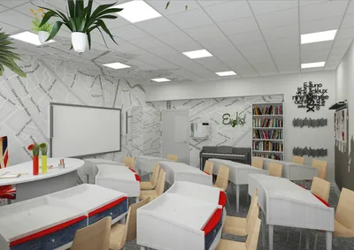 Дизайн-проект учебного класса в колледже. Abitant Москва