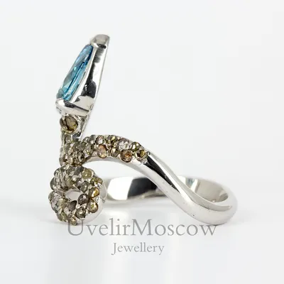 Стильное кольцо «ЗМЕЯ» в магазине «Badmaeva jewellery» на Ламбада-маркете