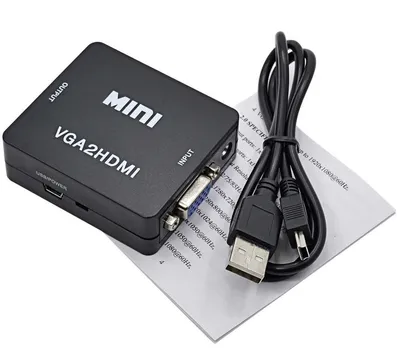 Конвертер VGA - HDMI со звуком и питанием преобразователь адаптер  видеосигнала VGA2HDMI: продажа, цена в Киеве. Транскодеры и конвертеры  сигнала от \