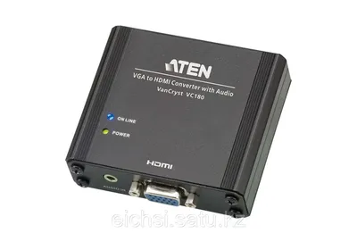 Конвертер интерфейса VGA-HDMI с поддержкой звука VC180 ATEN (id 4842995)