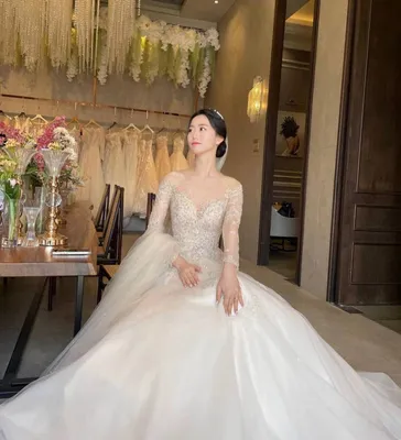 Корейские свадебные платья фотографии