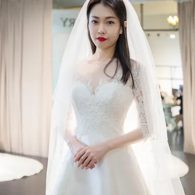 Свадебные платья новые корейские: 50 000 тг. - Свадебные платья Астана на  Olx