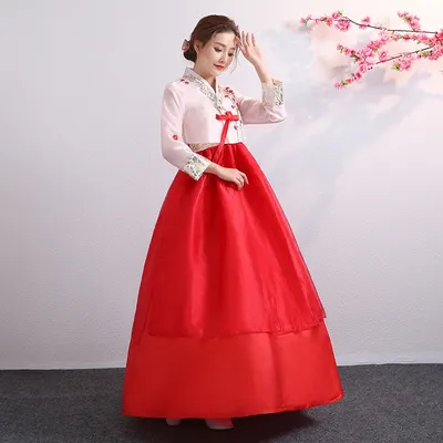 Корейский Костюм Hanbok, корейский Костюм для выступлений, корейский  национальный костюм, женский корейский костюм для сцены | AliExpress