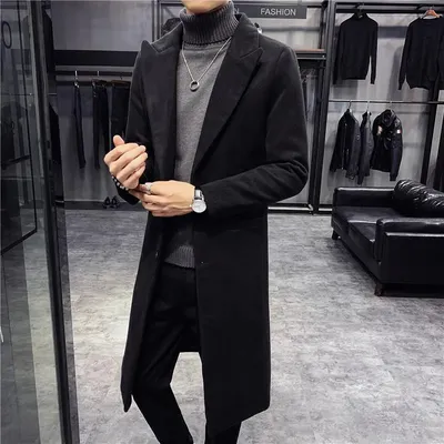 Тренчи Information about корейский стиль 2014 новая мода slim fit траншеи пальто  пальто одной грудью ветровки дельц… | Кэжуал для мужчин, Повседневный,  Модные стили