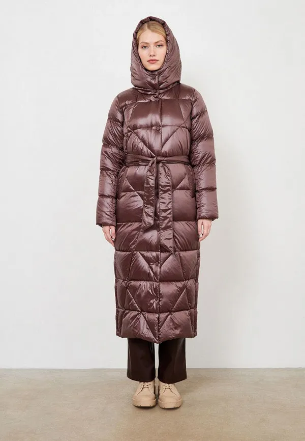 Женский коричневый пуховик PRPY PWOUTPWR0028 — MD-Fashion Женский коричневый пуховик PRPY PWOUTPWR0028 — MD-Fashion