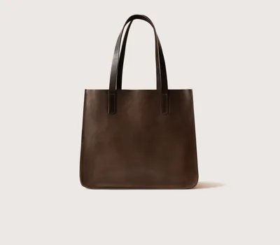 Коричневая женская сумка с фирменным принтом 602-2205-609