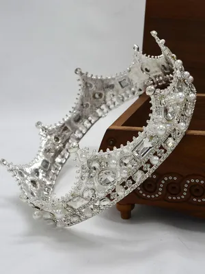 Купить Корона унисекс в белом металле, описание, отзывы | Мечта Принцессы