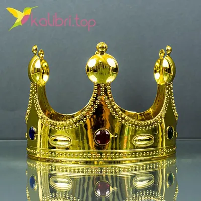 Купить Карнавальная корона Короля золото оптом - Kalibri.top