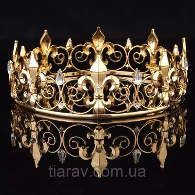 Купить Корона царская мужская церковная БОГЕМИЯ золотая , круглая корона,  цена 680 грн — Prom.ua (ID#987100444)