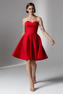 Короткие красные платья фотографии