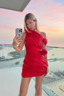 Красное кружевное платье-мини, артикул 1-23/0-704-КП319 | Купить в  интернет-магазине Yana в Москве