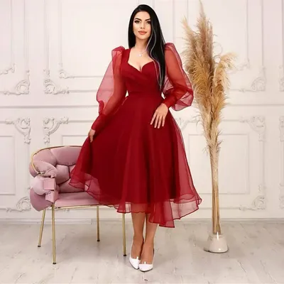 Платье-мини с розами 00002752 красный купить в интернет-магазине Post  Meridiem