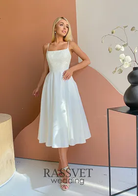 Короткое свадебное платье \"Глесс\" купить в интернет-магазине Rassvet wedding