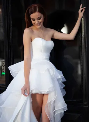 Стильные короткие свадебные платья | ladyline.me | Дзен