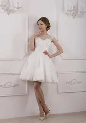 Короткие свадебные платья – популярная новинка для ярких невест