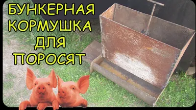 БУНКЕРНАЯ КОРМУШКА ДЛЯ СВИНЕЙ,ПОРОСЯТ СВОИМИ РУКАМИ.ОТ СУРОВОГО УРАЛЬСКОГО  ПАРНЯ....))) - YouTube