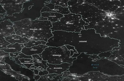 ФОТО ДНЯ: Как выглядели Украина и Молдова из космоса вечером 23 ноября -  Nokta