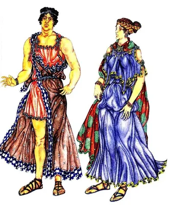 История костюма Древней Греции | Греческая мода, Историческая мода,  Средневековая одежда