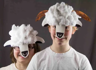 Sheep mask, Sheep costumes, Paper plate masks