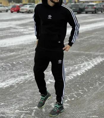 Костюм мужской Adidas H42021 черный 2XL - купить в Москве, цены на  Мегамаркет