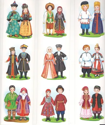 Идеи на тему «Национальные костюмы народов мира» (120) | народный костюм,  бумажные куклы, дети
