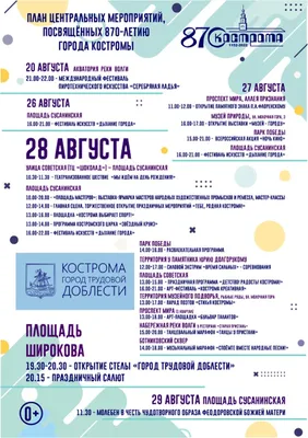 День города в Костроме - 2022: полная программа мероприятий - KP.RU