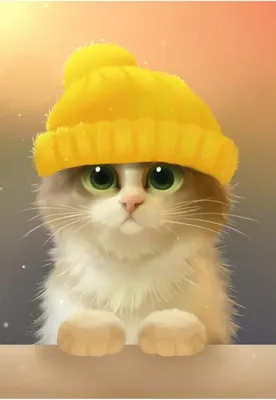 Кот в шапке | Шапка, Кот, Вязание
