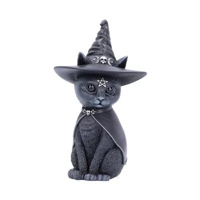 Черный кот в шляпе стоковое фото. изображение насчитывающей потеха -  35520922