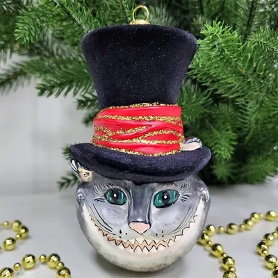 черный кот в новогодней шапке PNG , черный кот, рождественская шапка, шляпа  Санты PNG рисунок для бесплатной загрузки