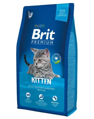 Брит Premium Cat Kitten для котят с курицей в лососевом соусе купить с  доставкой по СПб и ЛО
