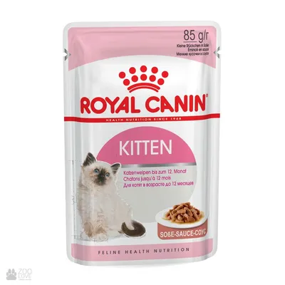 Купить корм для котят Royal Canin KITTEN INSTINCTIVE в соусе -  Интернет-зоомагазин Zoolove