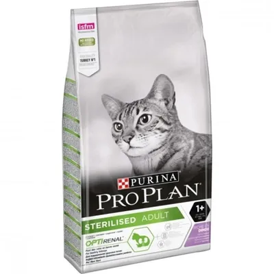Сухой корм, Purina Pro Plan Cat, для стерилизованных кошек и кастрированных  котов, с индейкой купить с доставкой в интернет-магазине зоогастроном.ру
