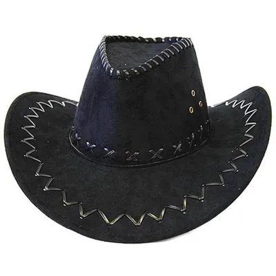 Ковбойская шляпа черная - купить по доступным ценам в интернет-магазине  OZON (276869191)