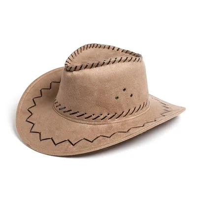 Шляпа ковбойская с орнаментом, цвет бежевый - купить мужскую ковбойскую  шляпу