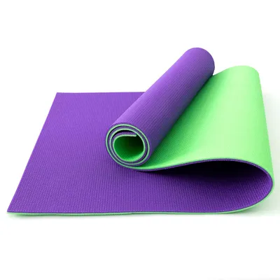 ᐉ Коврик для йоги и фитнеса OSPORT FI-0083-1 Спорт 10 мм Салатово-фиолетовый