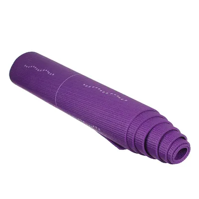 Коврик для йоги и фитнеса 6 мм TPE, розовый купить недорого, цена отзывы  характеристики