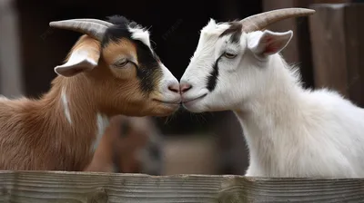 две козы целуются в загоне, коза смешные картинки фон картинки и Фото для  бесплатной загрузки