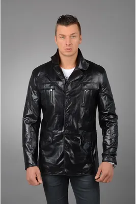 Стоимость Стильной кожаной куртки мужской недорого | Артикул: 12434